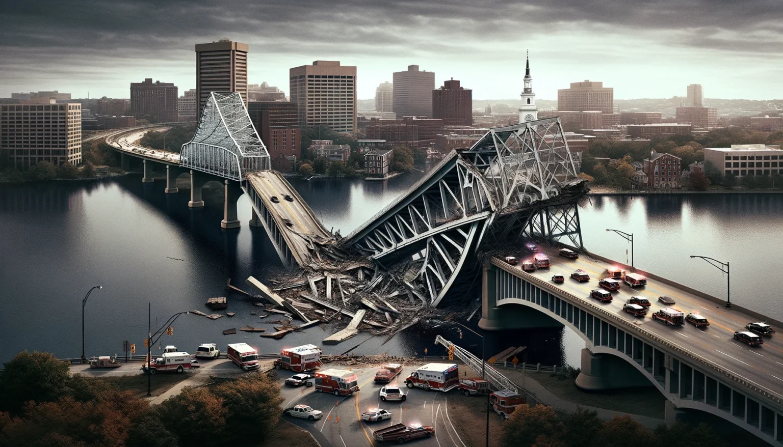 A major Baltimore bridge collapsed like a house of cards early Tuesday after it was struck by a container ship.