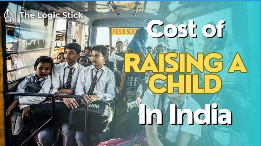 Here is an average cost of raising a child in india