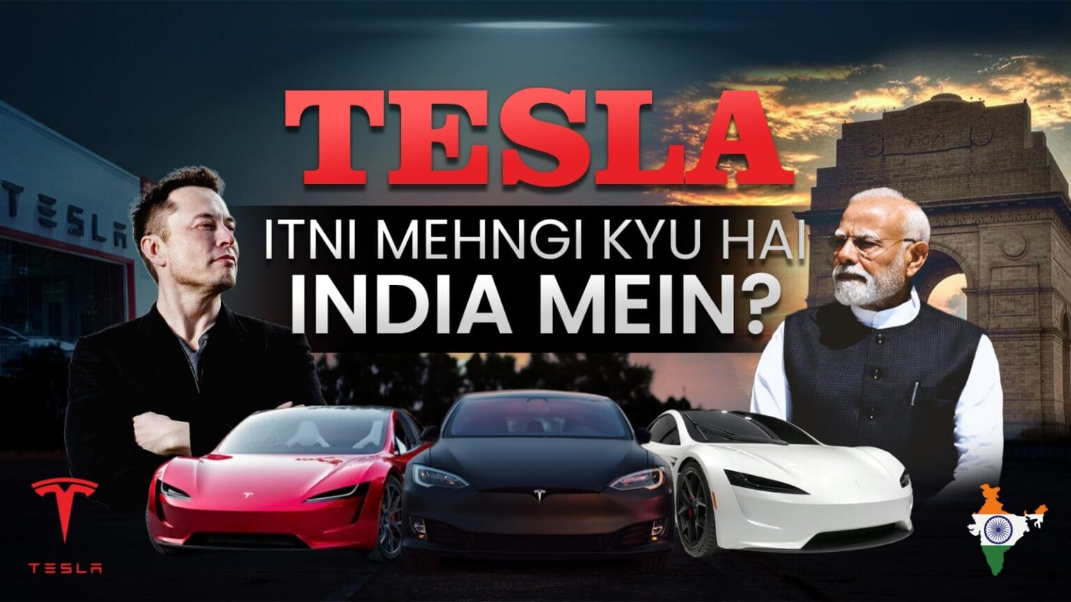 Elon Musk and Indian Prime Minister Narendra Modi in discussion about Tesla India’s potential investment and manufacturing plans in India, symbolizing the future of Tesla India and the country’s EV revolution.