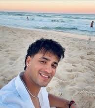 Abhishek Sharma playing an explosive lofted shot during the 3rd T20 international match between India and New Zealand, sealing India’s victory.