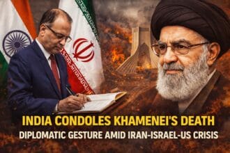 India offcially conveyed condolences to Iran after the death of Iran’s Supreme Leader Ayatollah Ali Khamenei as India’s Foreign Secretary meets the Iranian ambassador in New Delhi amid rising Middle East tensions.