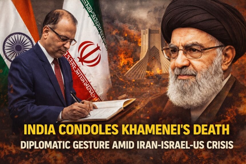 India offcially conveyed condolences to Iran after the death of Iran’s Supreme Leader Ayatollah Ali Khamenei as India’s Foreign Secretary meets the Iranian ambassador in New Delhi amid rising Middle East tensions.