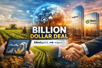 Wipro Olam partnership highlighting farm-to-fork digital transformation, AI integration, and Mindsprint acquisition as part of the 2026 deal